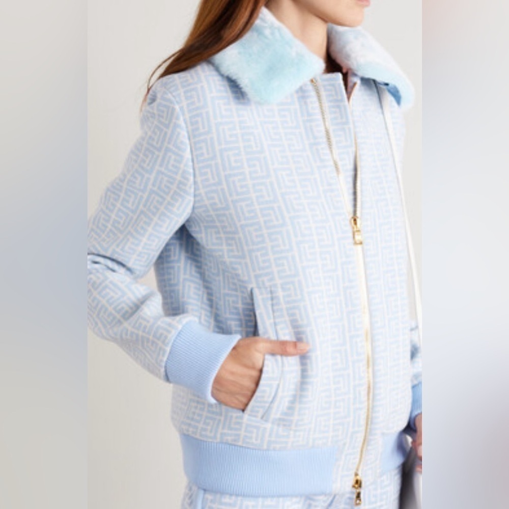 Balmain Virgin Wool Monogram Jacket - image 3